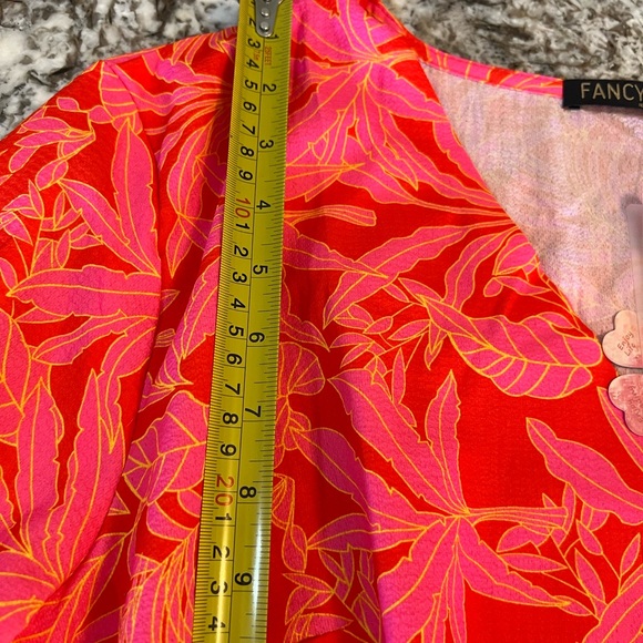 XL New Fancyinn Women’s Pink Orange Fall pockets Dress X Large Long Sleeve - Picture 3 of 15